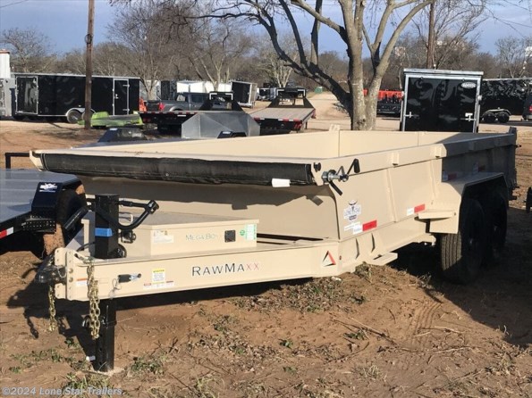 2024 RawMaxx | 7x16x2 | LPX Dump | 2-7k Axles | Tan | 3 Way Gat available in Lacy Lakeview, TX