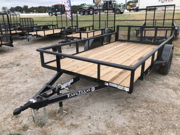 2024 East Texas Trailers | 6.5x12 | Utility Pipetop | 1-3.5k Axle | Black | available in Lacy Lakeview, TX
