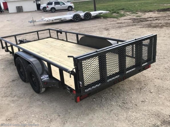 2024 East Texas Trailers | 6.5x16 | Utility Pipetop | 2-3.5k Axles | Black available in Lacy Lakeview, TX