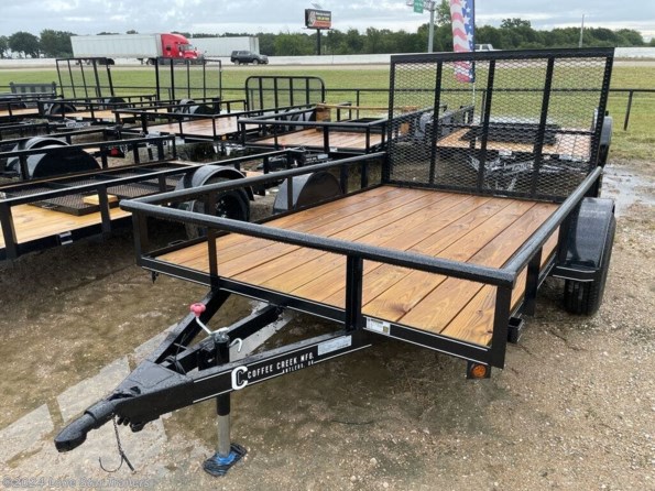 2024 Coffee Creek | 6.5x10 | Utility Pipetop  | 1-3.5k Axle | Black available in Lacy Lakeview, TX
