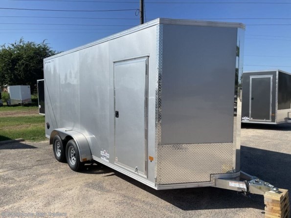 2024 Stealth | 7x16 | Enclosed | 2-3.5k Axles | Silver | Ramp available in Lacy Lakeview, TX