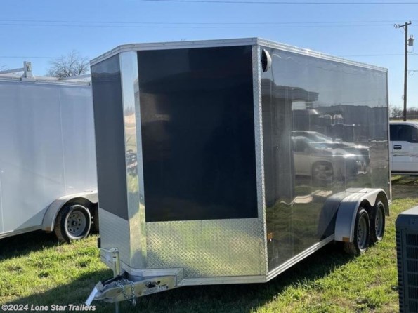 2024 Stealth | 7x16 | Enclosed | 2-3.5k Axles | Black | Ramp available in Lacy Lakeview, TX