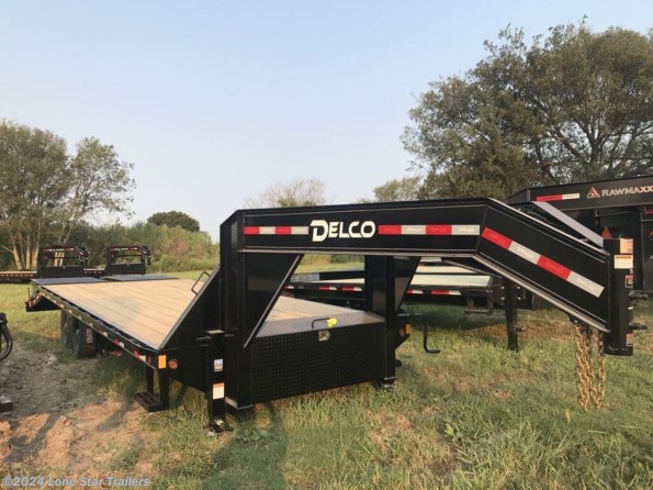 2024 Delco | 8.5x25 | (FS) GN DeckOver | 2-7k Axles | Black | available in Lacy Lakeview, TX