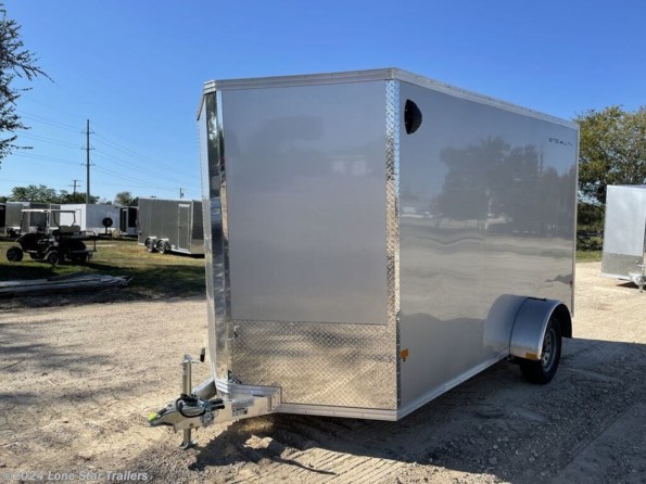 2024 Stealth | 7x12 | Enclosed | 1-3.5k Axle | Silver | Ramp available in Lacy Lakeview, TX