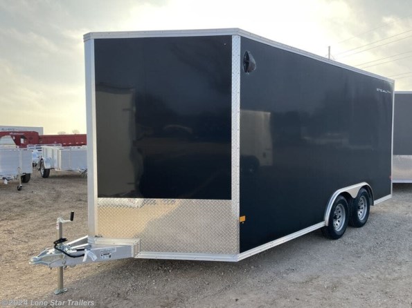 2022 Stealth | 8.5x16 | Enclosed | 2-3.5k Axles | Black | Ramp available in Lacy Lakeview, TX