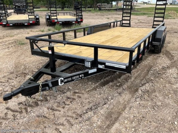 2024 Coffee Creek | 7x20 | Car Hauler | 2-5.2k Axles | Black | Stand available in Lacy Lakeview, TX