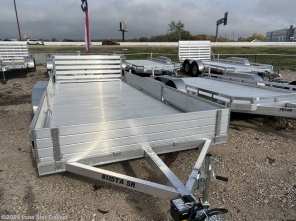 2024 Aluma 8115 |  Utility | 2-3.5k axles | Side Load ramps | bi-f available in Lacy Lakeview, TX
