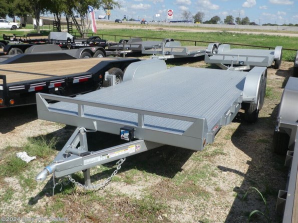 2024 GR | 83x18 | Steel Car Hauler | 2-35k axles | Silver available in Lacy Lakeview, TX