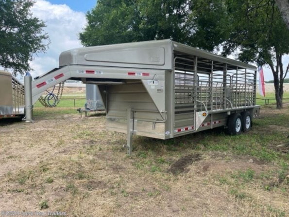 2024 GR 20' Tandem Axle Gooseneck stock  STH6820W14LNR available in Lacy Lakeview, TX