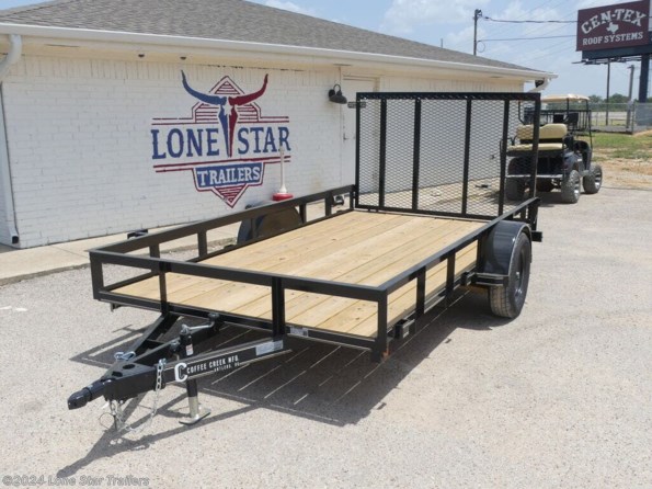 2024 Coffee Creek | 6.5x12 | Utility Angletop | 1-3.5k Axle | Black available in Lacy Lakeview, TX