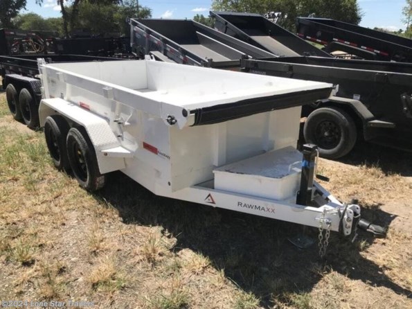 2024 RawMaxx | 5x10 | Dump | 2-3.5k Axles | White | Ramps available in Lacy Lakeview, TX