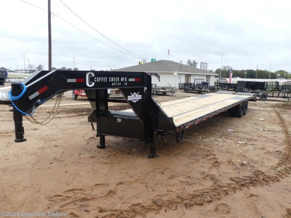 2024 Coffee Creek | 8.5x40 | GN Flatbed | Dual 10k Axles | Black | M available in Lacy Lakeview, TX
