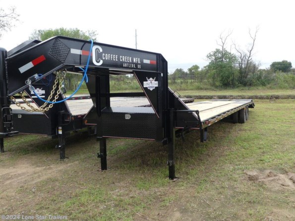 2024 Coffee Creek | 8.5x40 | GN Flatbed | Dual 12k Axles | Black | M available in Lacy Lakeview, TX