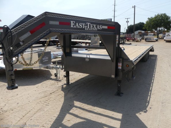 2024 East Texas Trailers | 8.5x30 | GN Flatbed | 2-7k axles | Grey | Monste available in Lacy Lakeview, TX