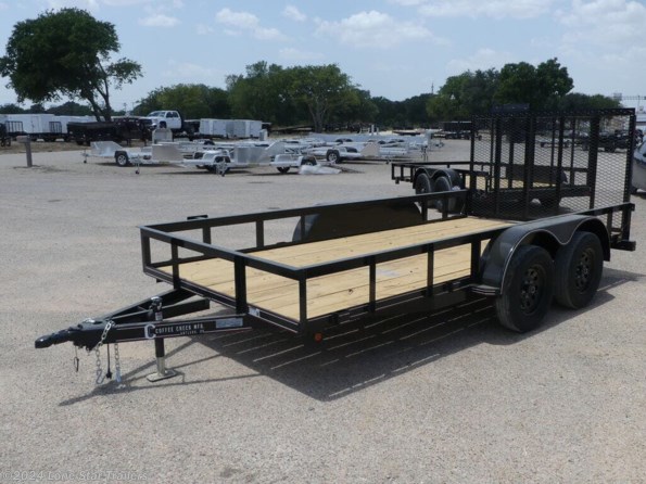 2024 Coffee Creek | 6.5x14 | Utility Angletop | 2-3.5k Axles | Black available in Lacy Lakeview, TX