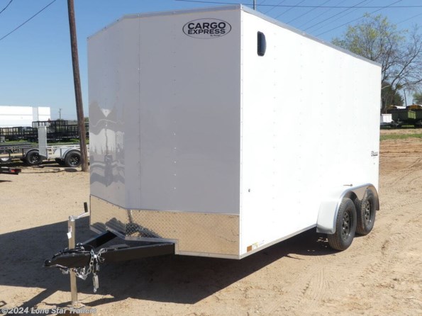 2024 Cargo Express EX | 7x14 |  DLX Enclosed | 2-3.5k Axles | White | Ra available in Lacy Lakeview, TX