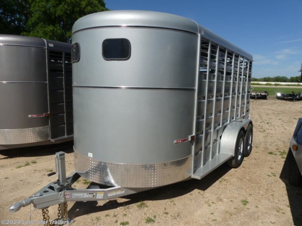 2024 GR | 68x16 | 3 Horse slant | 2-52k axles | Silver available in Lacy Lakeview, TX
