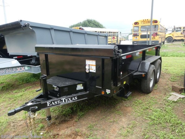 2024 East Texas Trailers | 6.5x12 | BP Dump | 2-6k axles | Black | Barn Doo available in Lacy Lakeview, TX