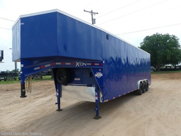 2024 Delco | 8x28 | GN Steel Enclosed | 3-8k axles | Blue | R available in Lacy Lakeview, TX