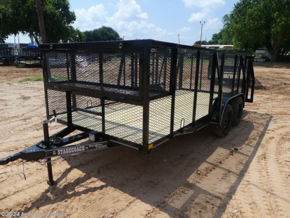 2024 Davidson Trailers | 7x18x4 | Landscape + | 2-35k axles | Black | Tai available in Lacy Lakeview, TX