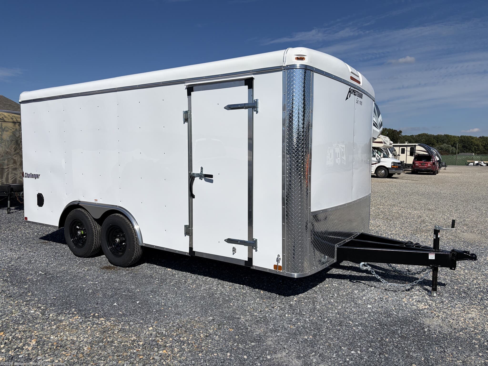 New 2027 Homesteader Challenger 8.5x16 W/ Ramp Door Package, 60" Ext Tongue, 10K available in Clayton, Delaware