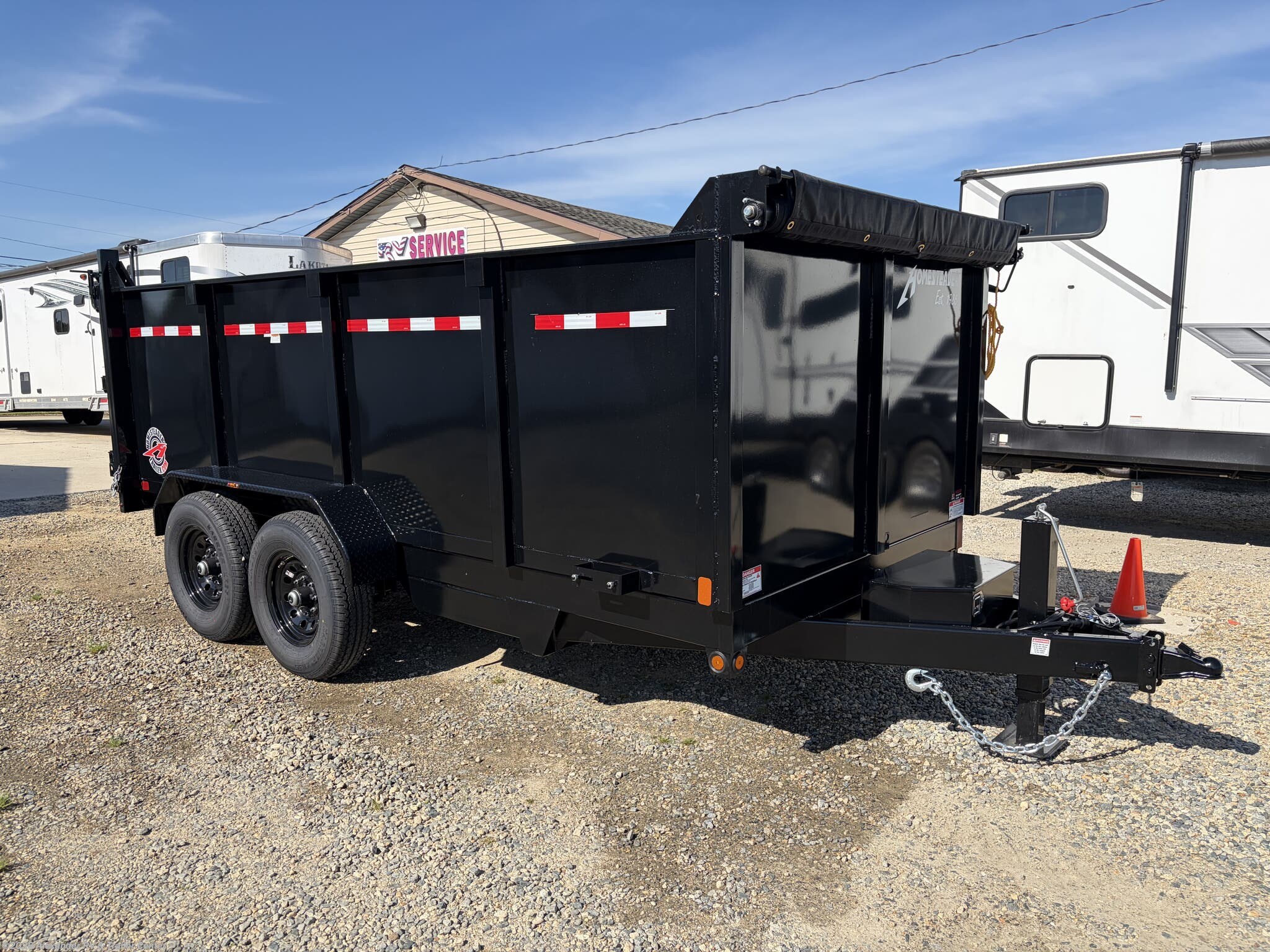 New 2026 Homesteader Dump Trailers 7X14 HX 44" Sides 14K available in Clayton, Delaware