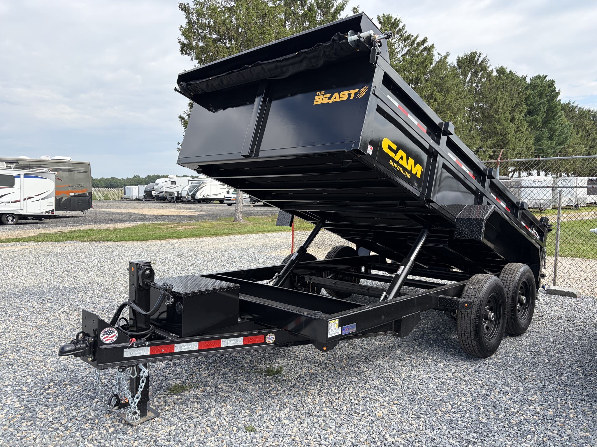 New 2026 CAM Superline  7X14 BEAST DUAL TELESCOPIC DUMP 15.4K available in Clayton, Delaware