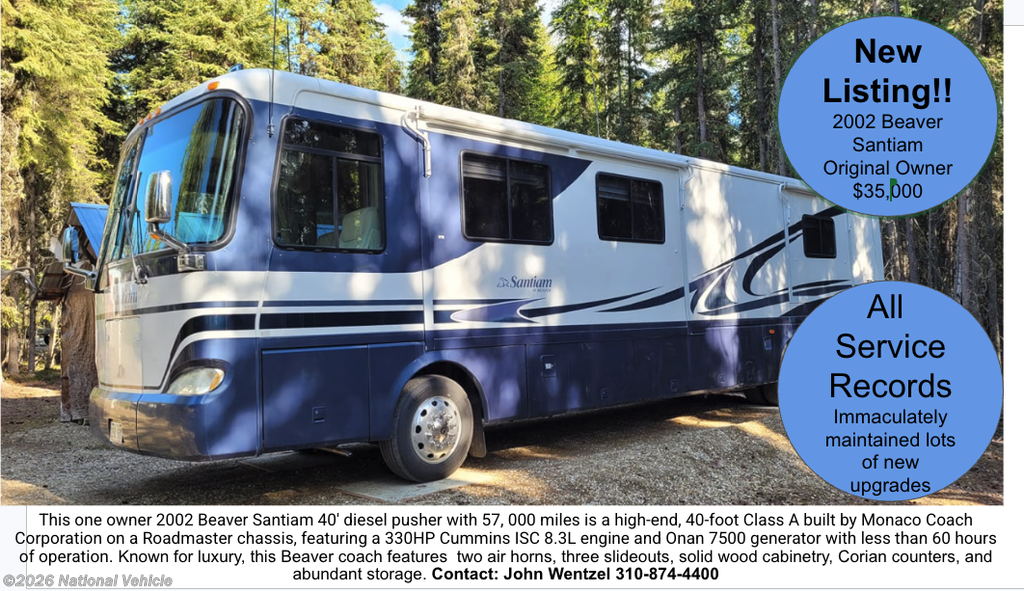 Used 2002 Beaver Santiam 40PST available in Eugene, Oregon