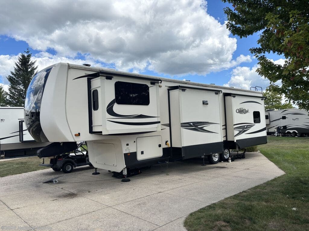 Used 2020 Forest River Cedar Creek Hathaway 38FLX available in Stanwood, Michigan