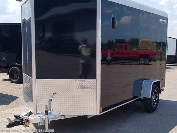 2023 Triton Trailers Vault 6x12 6'6''h Aluminum ATV UTV Cargo Trailer available in Forest Lake, MN