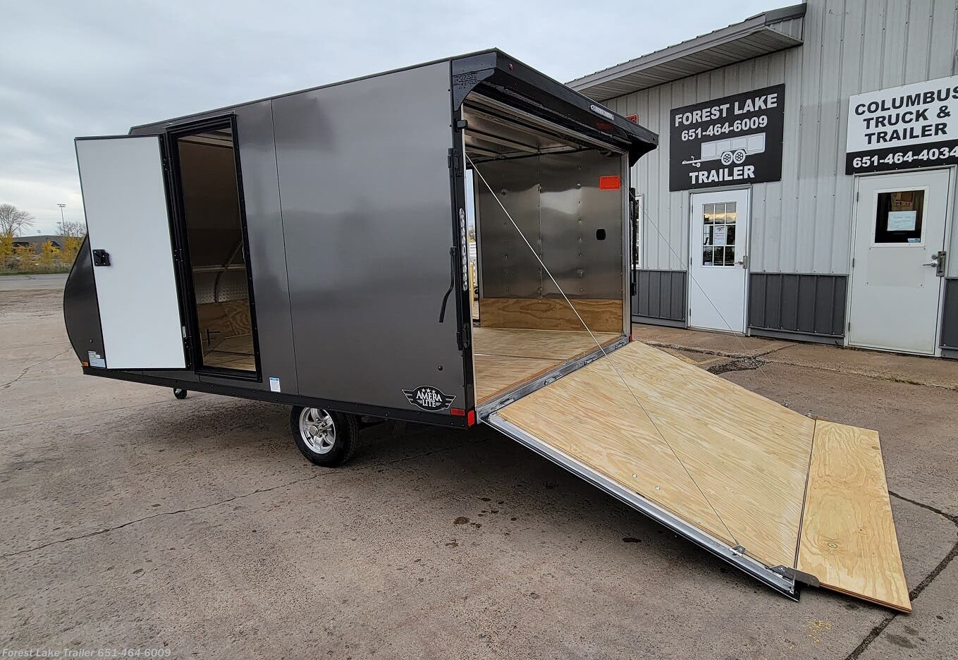 8x12 Snowmobile Trailer for sale | New Ameralite Blast 8x12 Hybrid ...