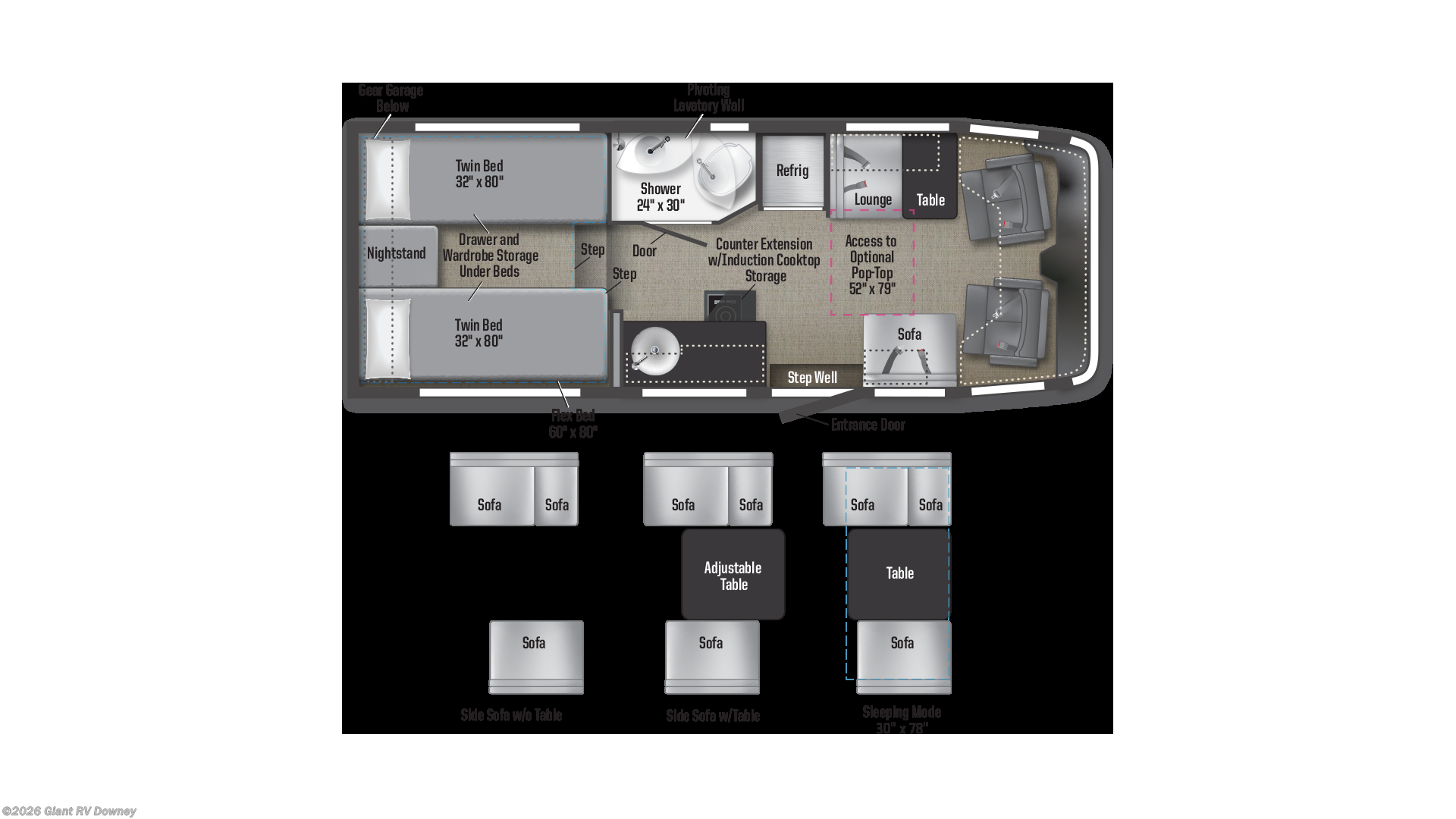 New 2026 Winnebago Ekko Sprinter 23B available in Downey, California