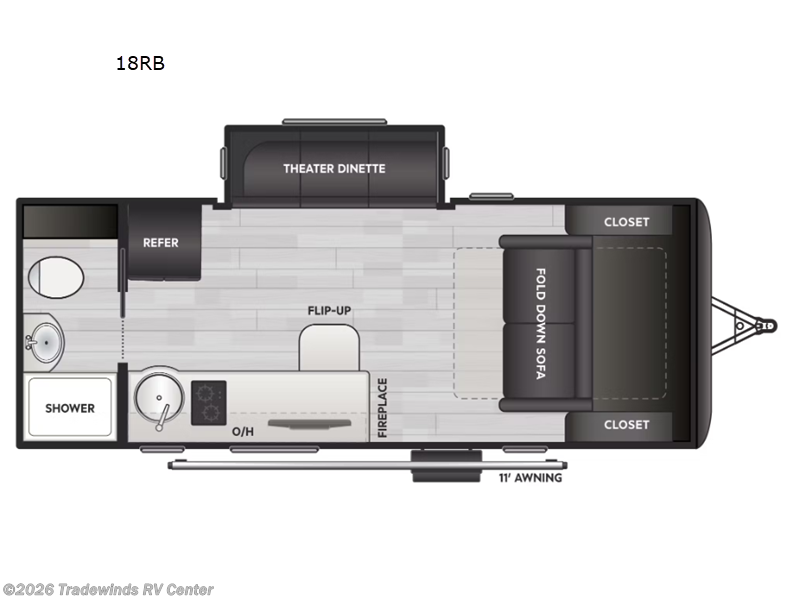New 2026 Keystone Reign 18RB available in Clio, Michigan