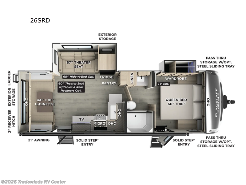 New 2026 Forest River Flagstaff Super Lite 26SRD available in Clio, Michigan