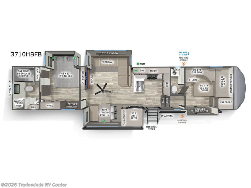 New 2026 Forest River Sierra 3710HBFB available in Clio, Michigan
