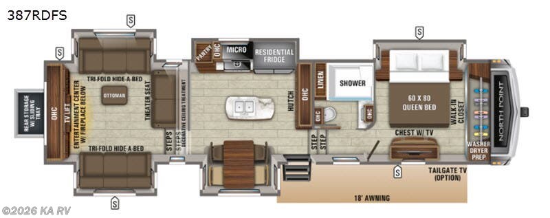 Used 2020  Jayco North Point 387RDFS by Jayco from KA RV in Desert Hot Springs, CA