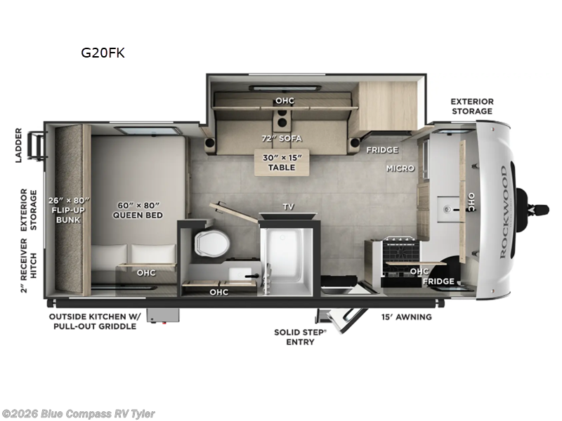 New 2026 Forest River Rockwood Geo Pro G20FK available in Tyler, Texas