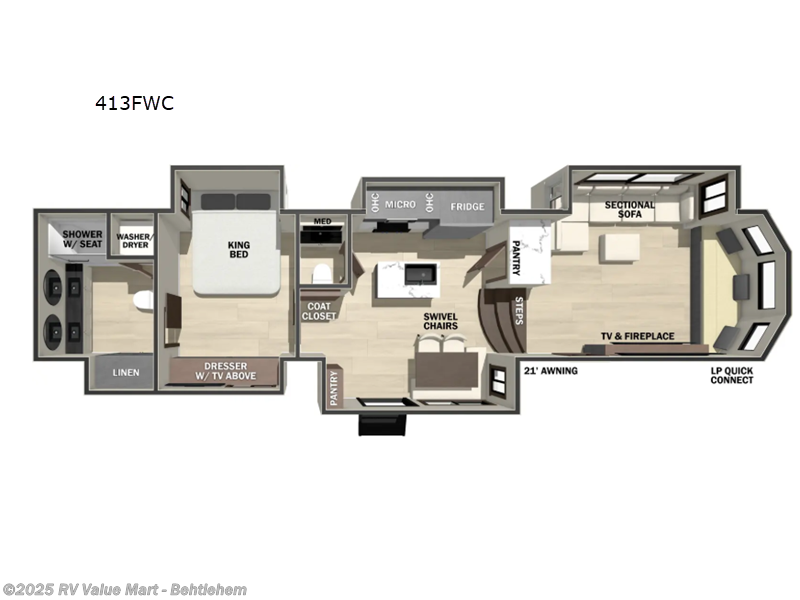 New 2026 Forest River Cedar Creek Cottage Fifth Wheels 413FWC available in Bath, Pennsylvania