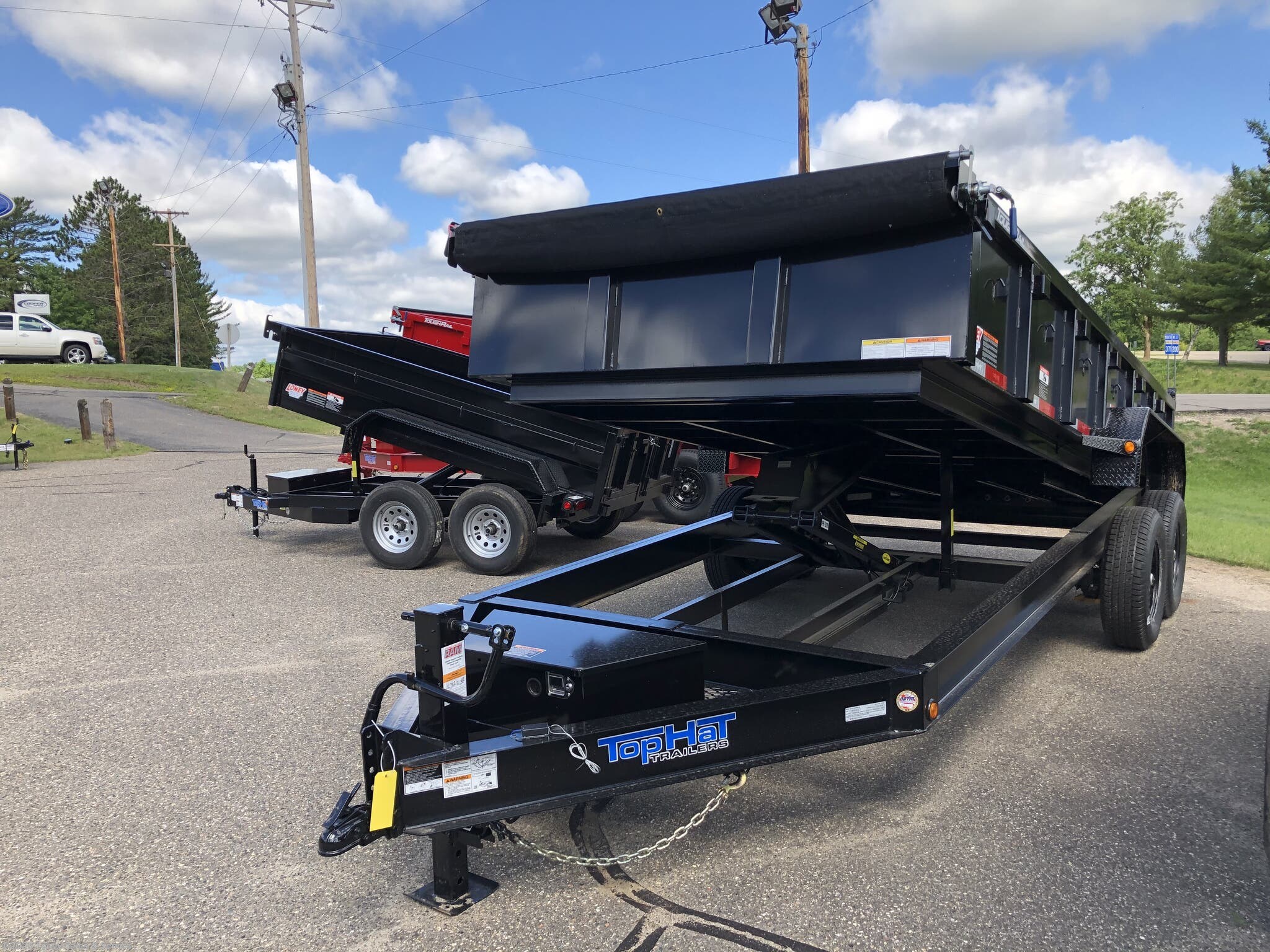 Dump 2020 Top Hat DUMP TRAILER WITH TARP TrailersUSA