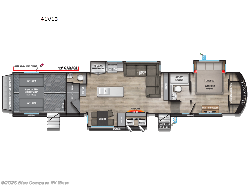 New 2026 Alliance RV Valor 41V13 available in Mesa, Arizona