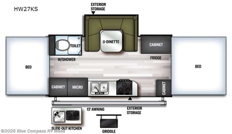 Used 2021 Forest River Flagstaff High Wall HW27KS available in Mesa, Arizona