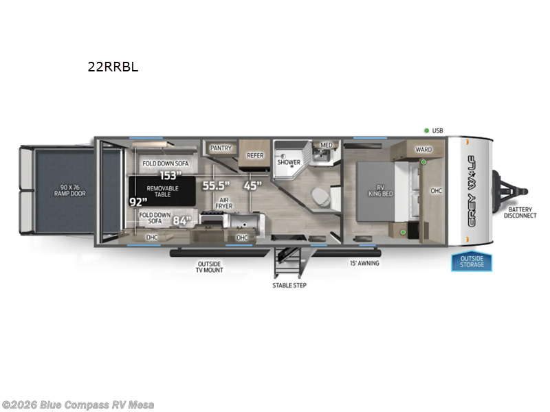 New 2026 Forest River Cherokee Grey Wolf Black Label 22RRBL available in Mesa, Arizona