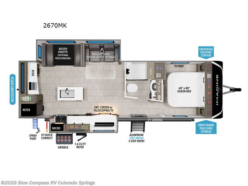 Used 2025 Grand Design Imagine 2670MK available in Colorado Springs, Colorado