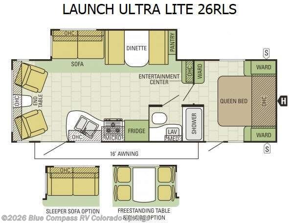 Used 2016 Starcraft Launch Ultra Lite 26RLS available in Colorado Springs, Colorado
