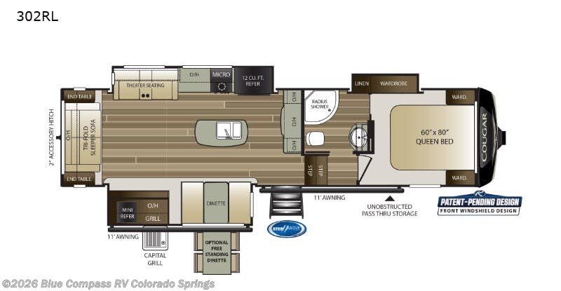 Used 2020 Keystone Cougar 302RLS available in Colorado Springs, Colorado