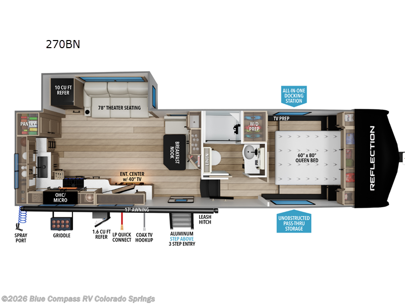 New 2027 Grand Design Reflection 150 Series 270BN available in Colorado Springs, Colorado