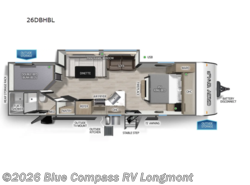 New 2026 Forest River Cherokee Grey Wolf Black Label 26DBHBL available in Longmont, Colorado