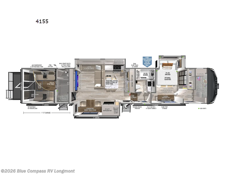 New 2027 Brinkley RV Model G 4155 available in Longmont, Colorado