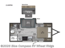 Used 2025 Winnebago Micro Minnie FLX 2108FBS available in Wheat Ridge, Colorado