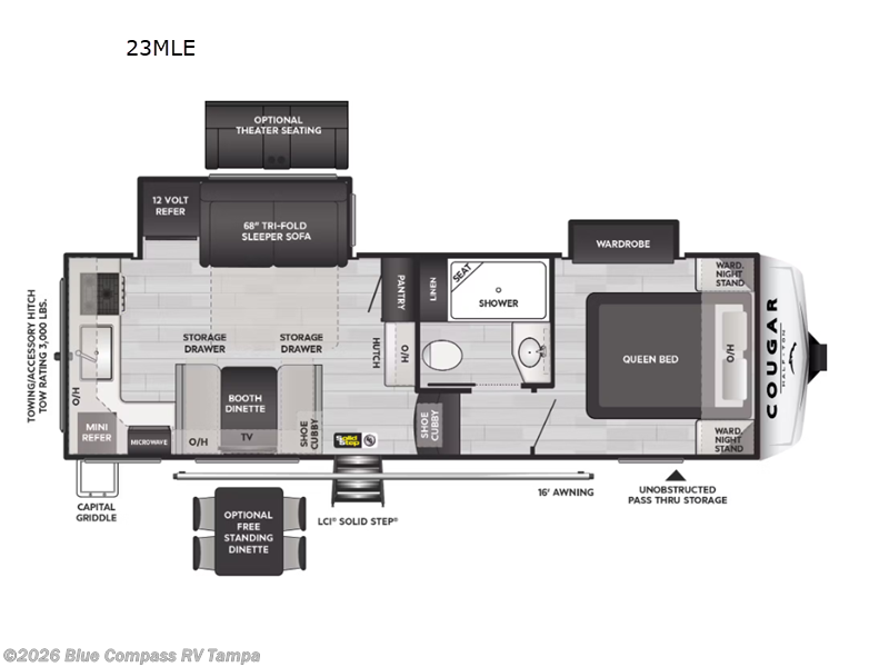 Used 2024 Keystone Cougar Half-Ton 23MLE available in Dover, Florida